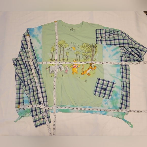 UPCYCLED REMADE REFASHIONED DISNEY Winnie the Pooh Shirt XL/XXL - Picture 8 of 8